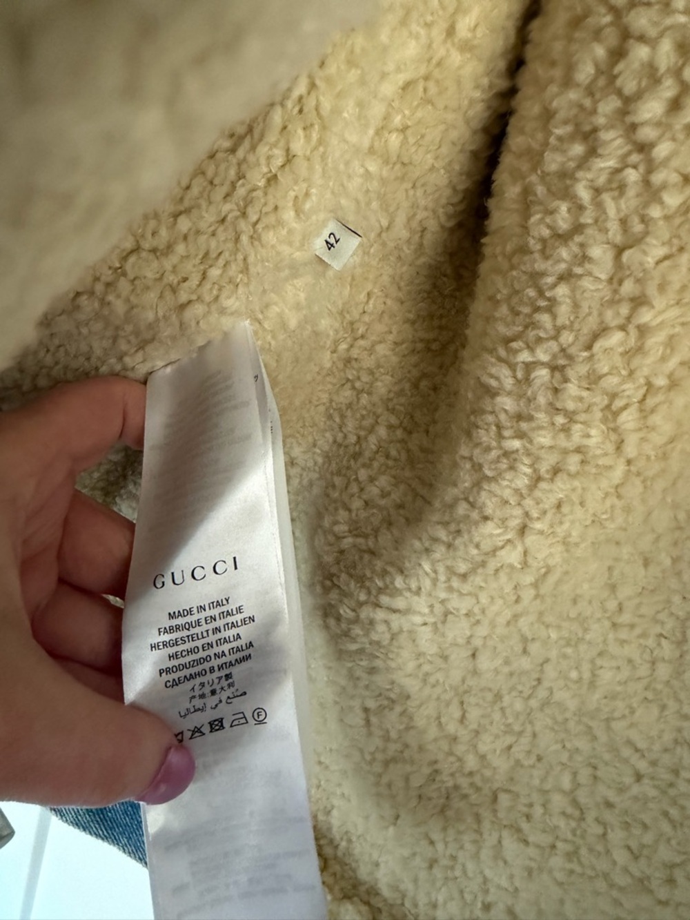 GUCCI Denim Sherpa Jacket ‘Jardin d'Hiver' collection - Picture 6 of 10